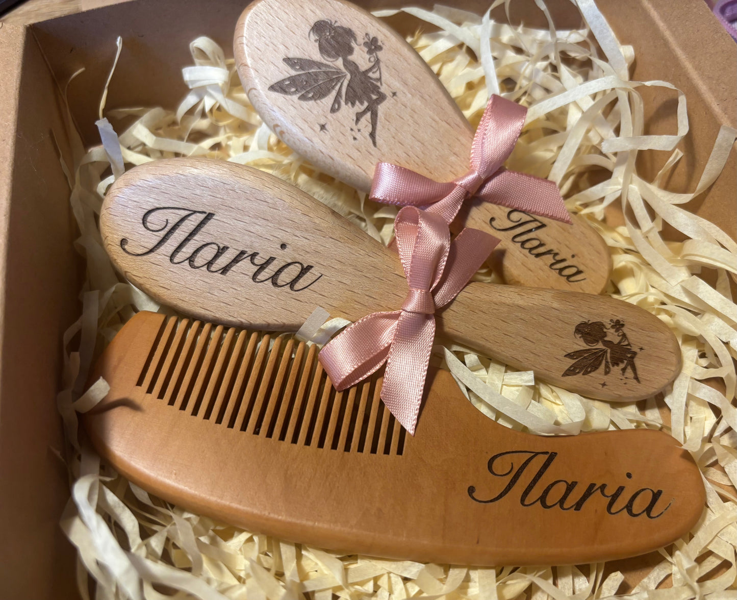 Personalised Hair Brush Set of 3