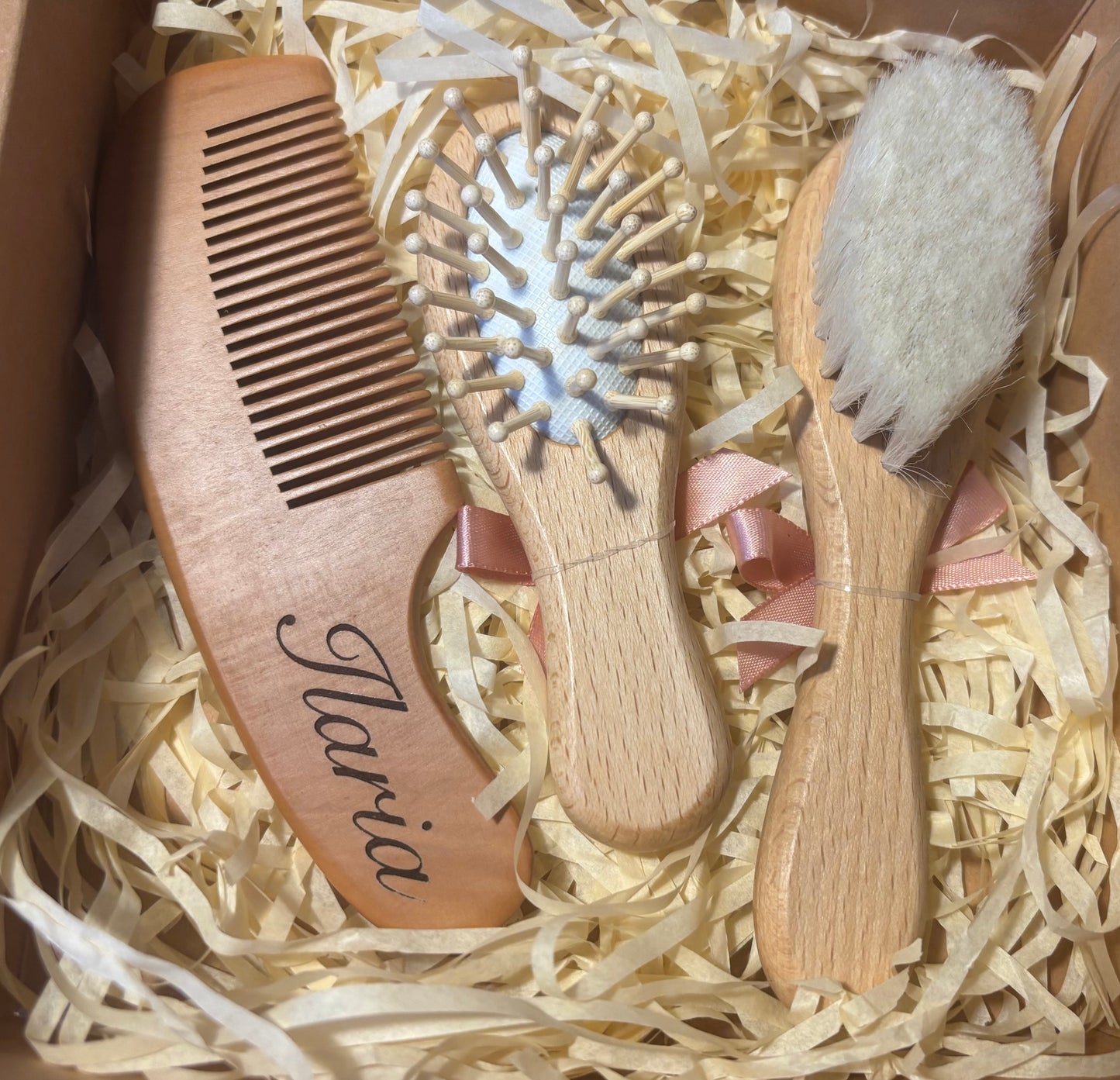 Personalised Hair Brush Set of 3