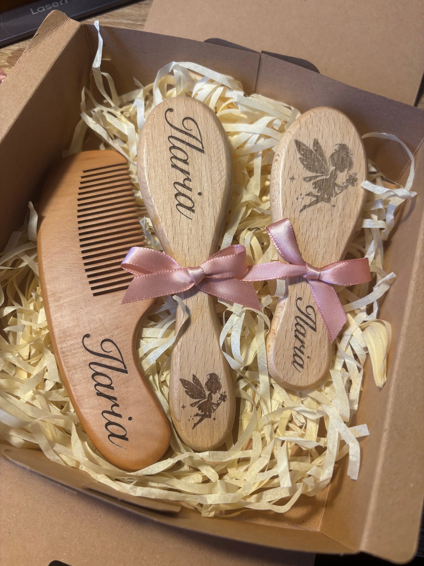 Personalised Hair Brush Set of 3