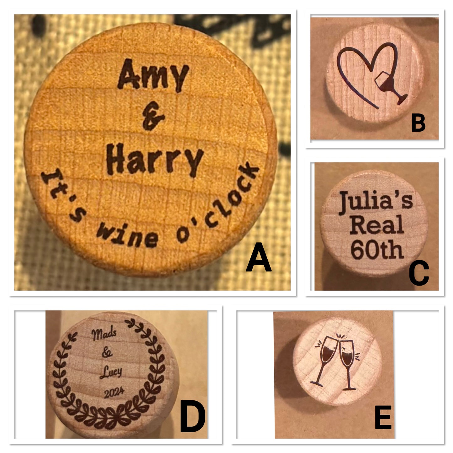 Personalised Bottle Tops.